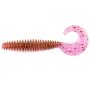 Слаги съедобные искусственные Lucky John ULTRA WORM Curly 2in (50 мм), цвет S14, 10шт.