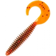 Слаги съедобные искусственные Lucky John ULTRAWORM Curly 3in (76.2 мм), цвет PA16, 7шт.