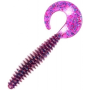 Слаги съедобные искусственные Lucky John ULTRAWORM Curly 3in (76.2 мм), цвет S63, 7шт.