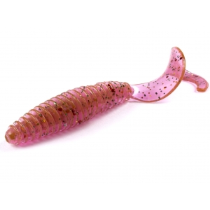 Слаги съедобные искусственные Lucky John ULTRAWORM Curly 4in (76.2 мм), цвет S14, 5шт.