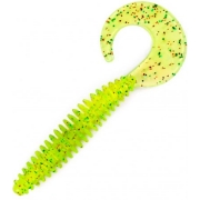 Слаги съедобные искусственные Lucky John ULTRAWORM Curly 3in (76.2 мм), цвет S15, 7шт.